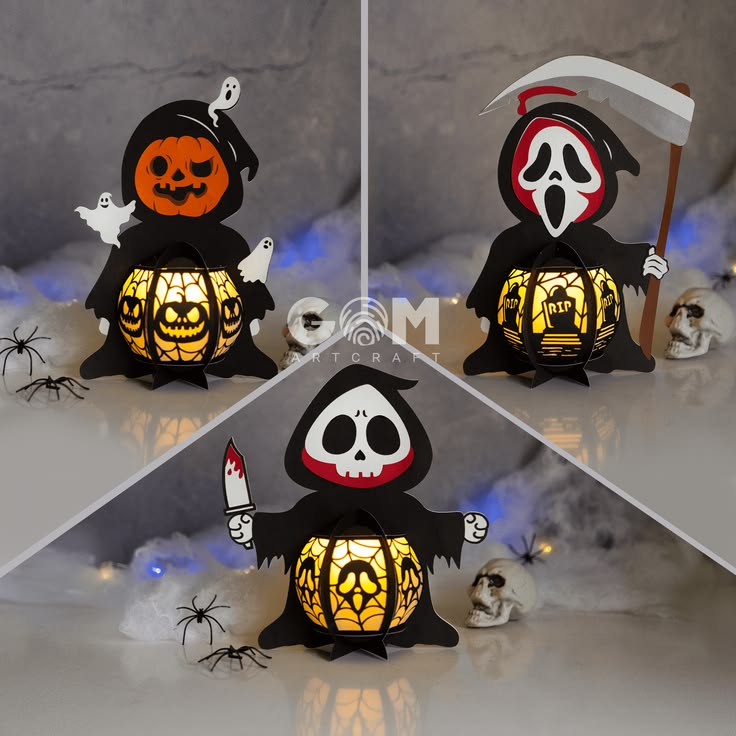 Set+3+Lantern+Halloween+SVG+for+Cricut+Projects+–+Paper+Lant