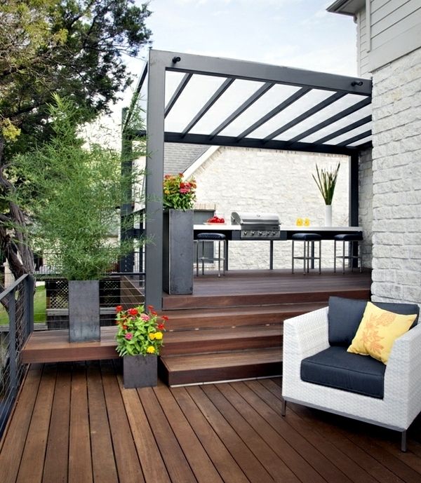 25 ideas for sun protection in the garden pergola, awning or