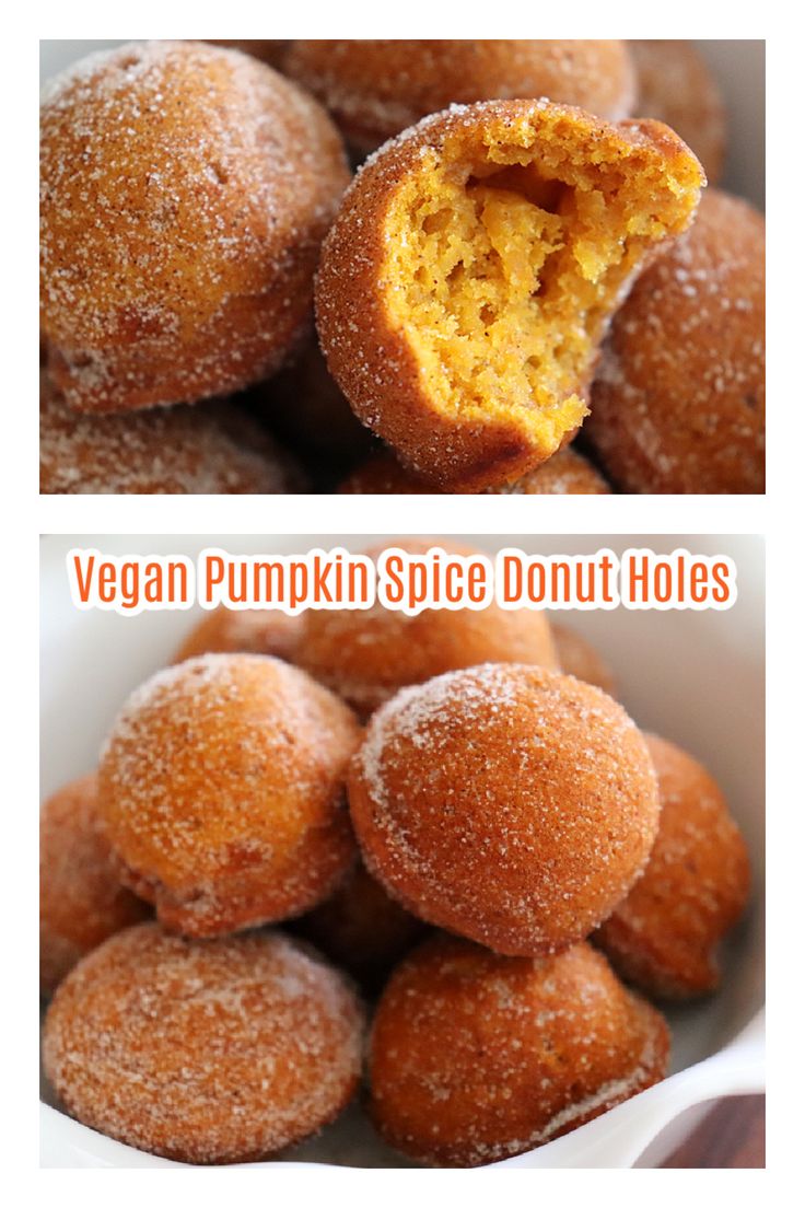 These moist, bite-sized Vegan Pumpkin Spice Donut Holes coat