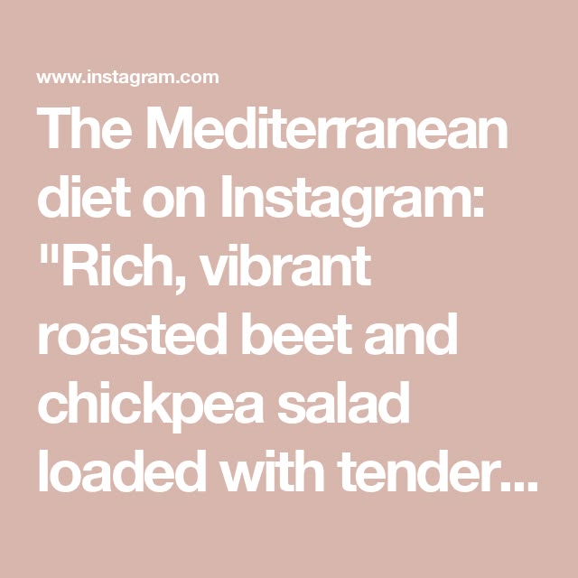 The Mediterranean diet on Instagram: "Rich, vibrant roasted 