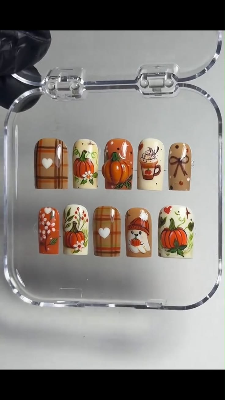 Halloween Nails, Spooky Cute Nail Art with Ghosts and Pumpki