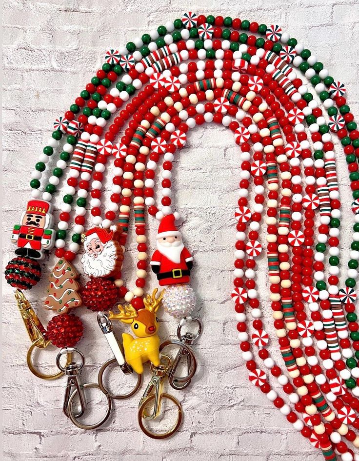 Christmas lanyards are here! This listing is for one holiday