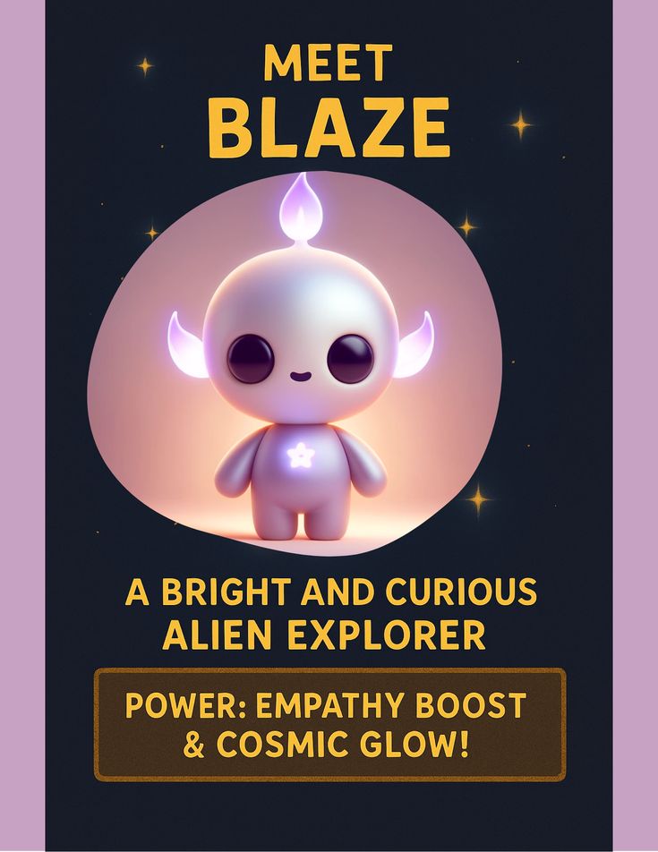 🌟 Introducing Blaze – the adorable alien explorer with the p