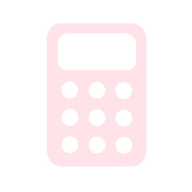 pink calculator icon
