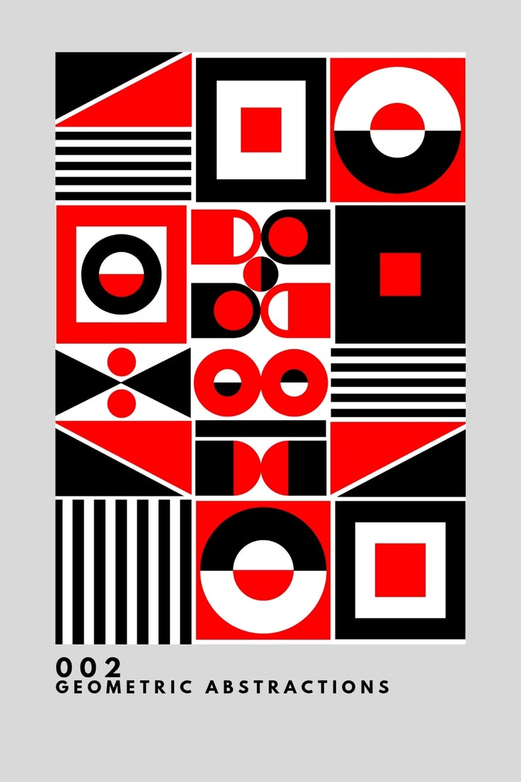 Find inspiration with this original geometric abstract poste
