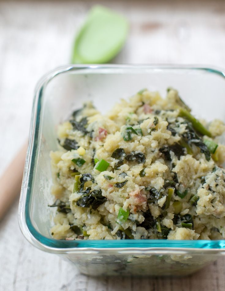☘️ Instant Pot Cauliflower Colcannon  | Lefty Spoon