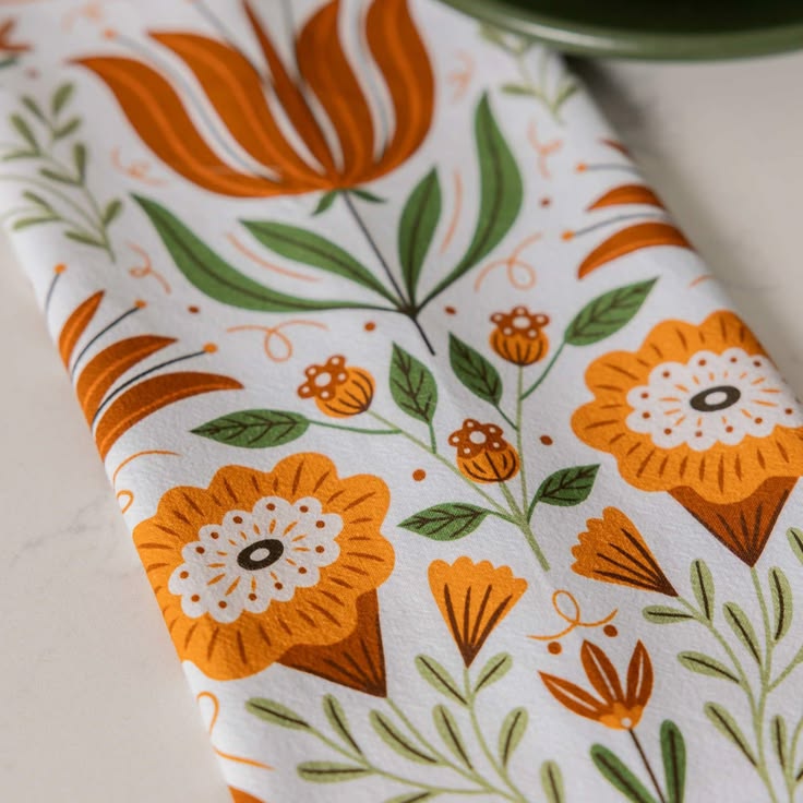 Folk Flowers For Everyday Dishes Folk art has a way of makin