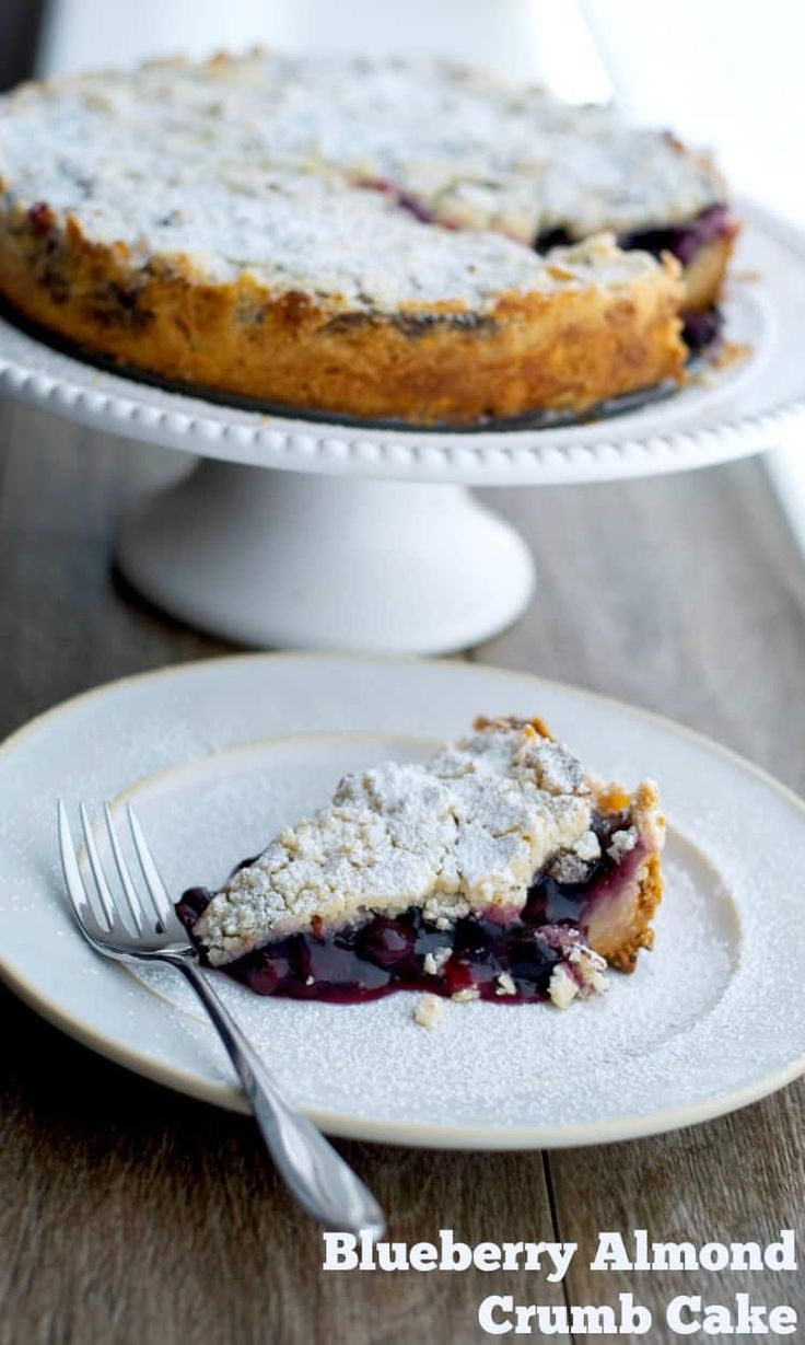 This Blueberry Almond Crumb Cake is so easy to make it's per