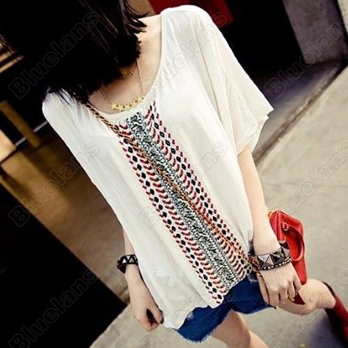 Discount China china wholesale Fashion Women Loose Bat Sleev