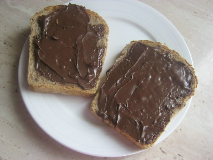 Sandwiches with Nutella.