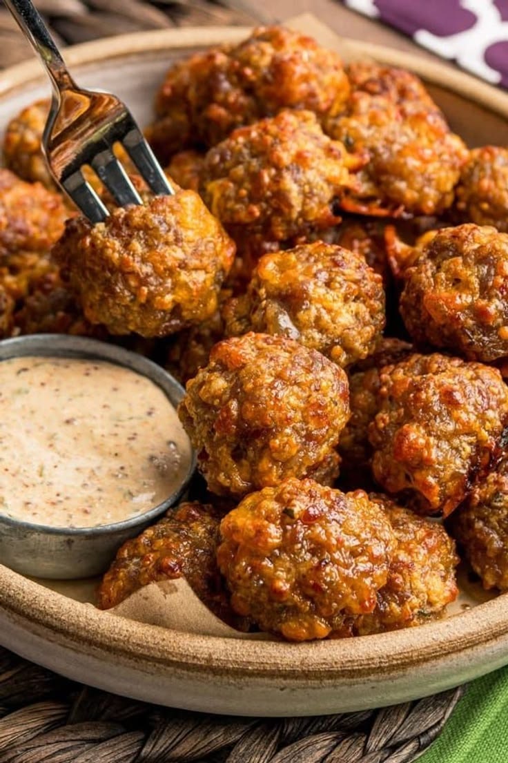 Easy Creole Sausage Balls bring a little unforgettable Louis