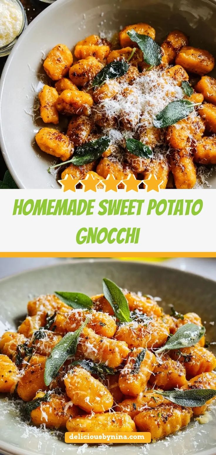 Homemade Sweet Potato Gnocchi

Tender sweet potato gnocchi t