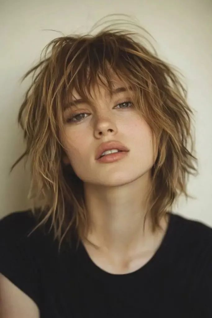 #shaghaircut #shaghairstyles #finehairvolume #layeredshag #h