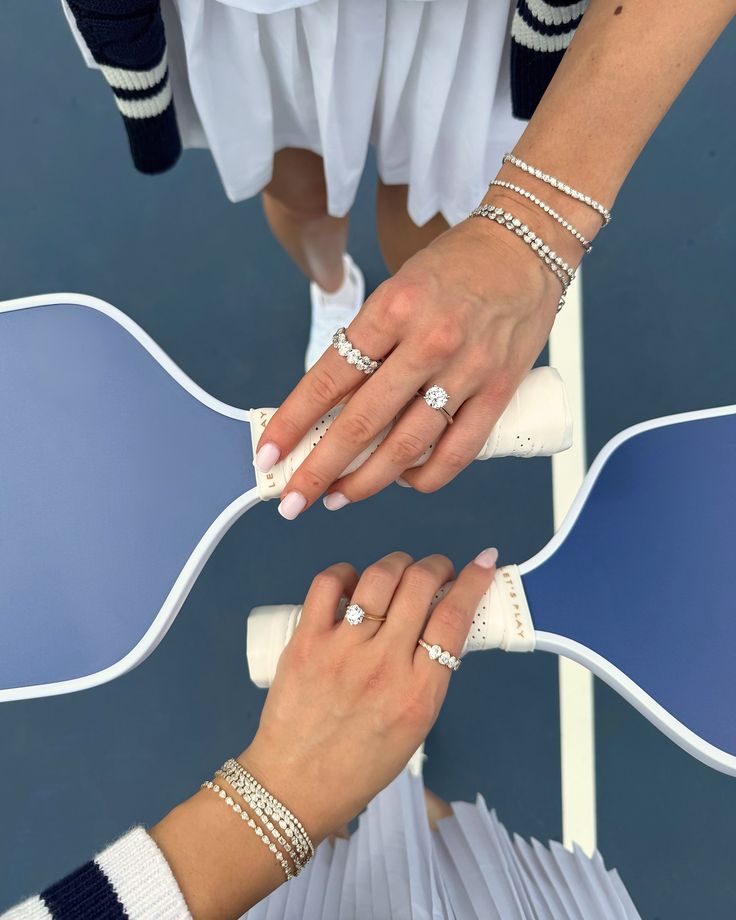 Singles? Doubles? Diamonds. The new Mini Half Tennis Bracele