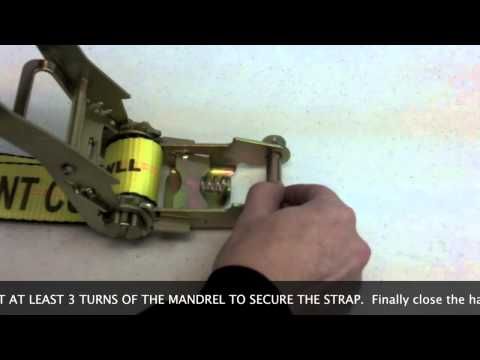 How To Thread A Ratchet Strap - YouTube