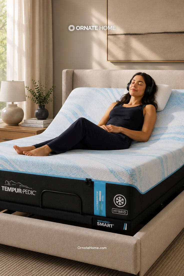 The Breeze Hybrid Mattress by Tempur-Pedic® combines cooling