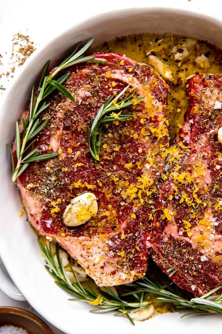 Grilled Tuscan Steak with Lemon, Garlic, & Rosemary | PWWB