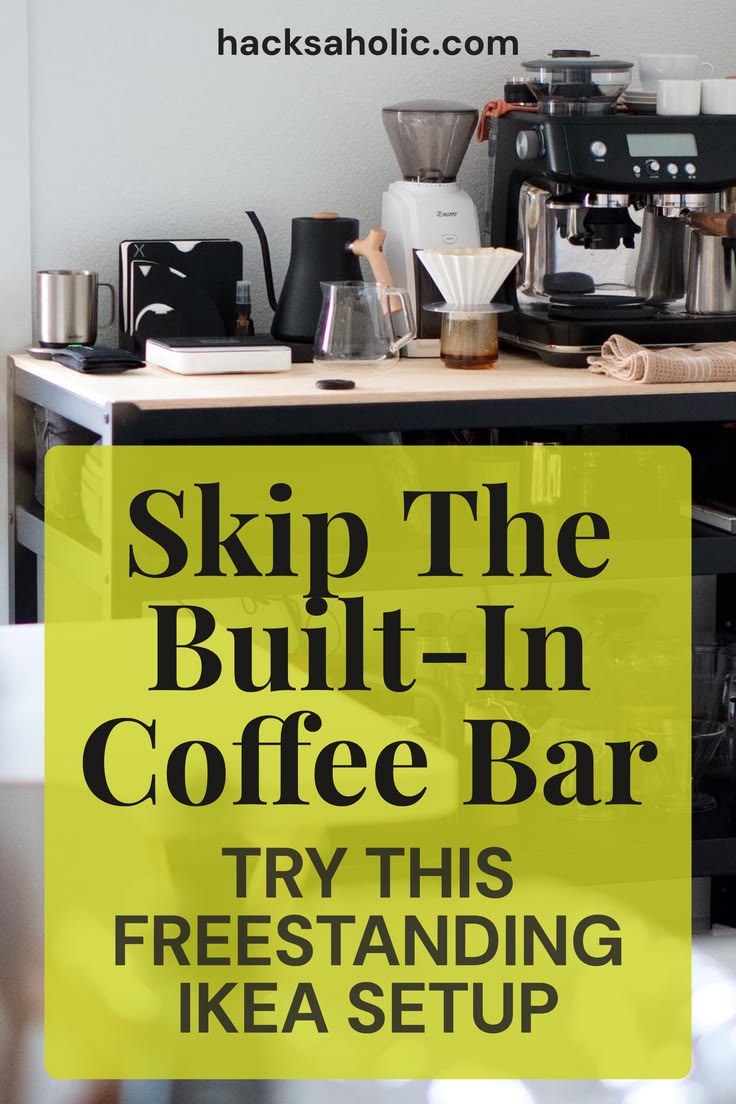 Bring café energy home with this freestanding IKEA coffee ba