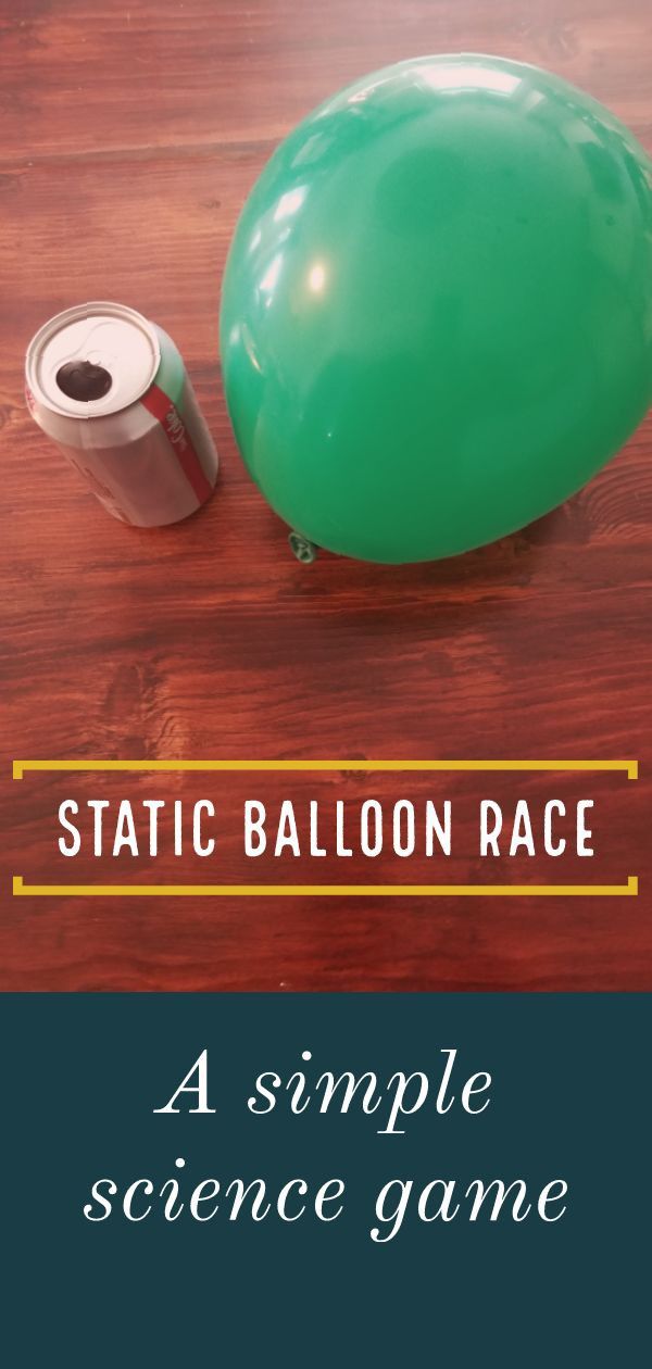Get kids moving with this fun static electricity game.  This