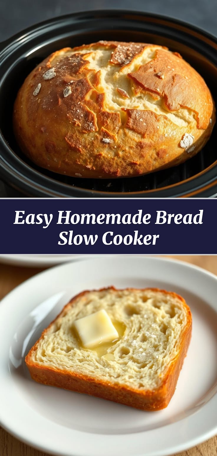 Make the easiest homemade bread ever with this Crockpot Brea