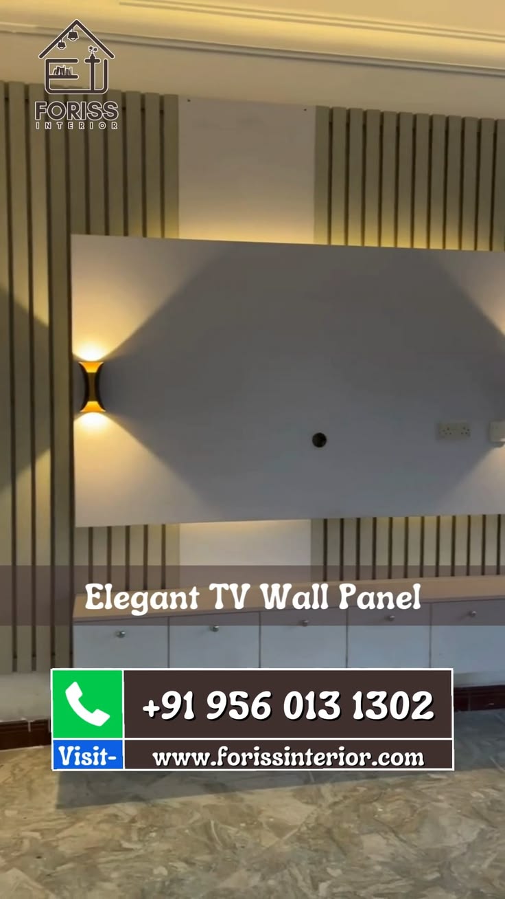 Transform your living room with an elegant TV wall panel des