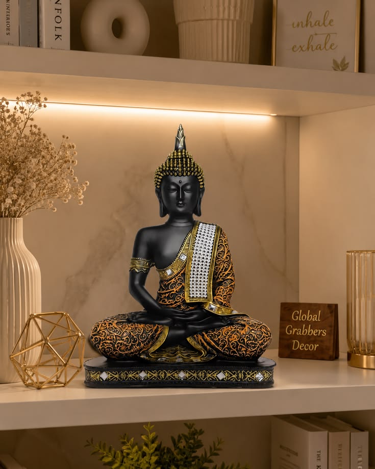 new Limited Edition 25 Centimetre Meditating Sitting Buddha 