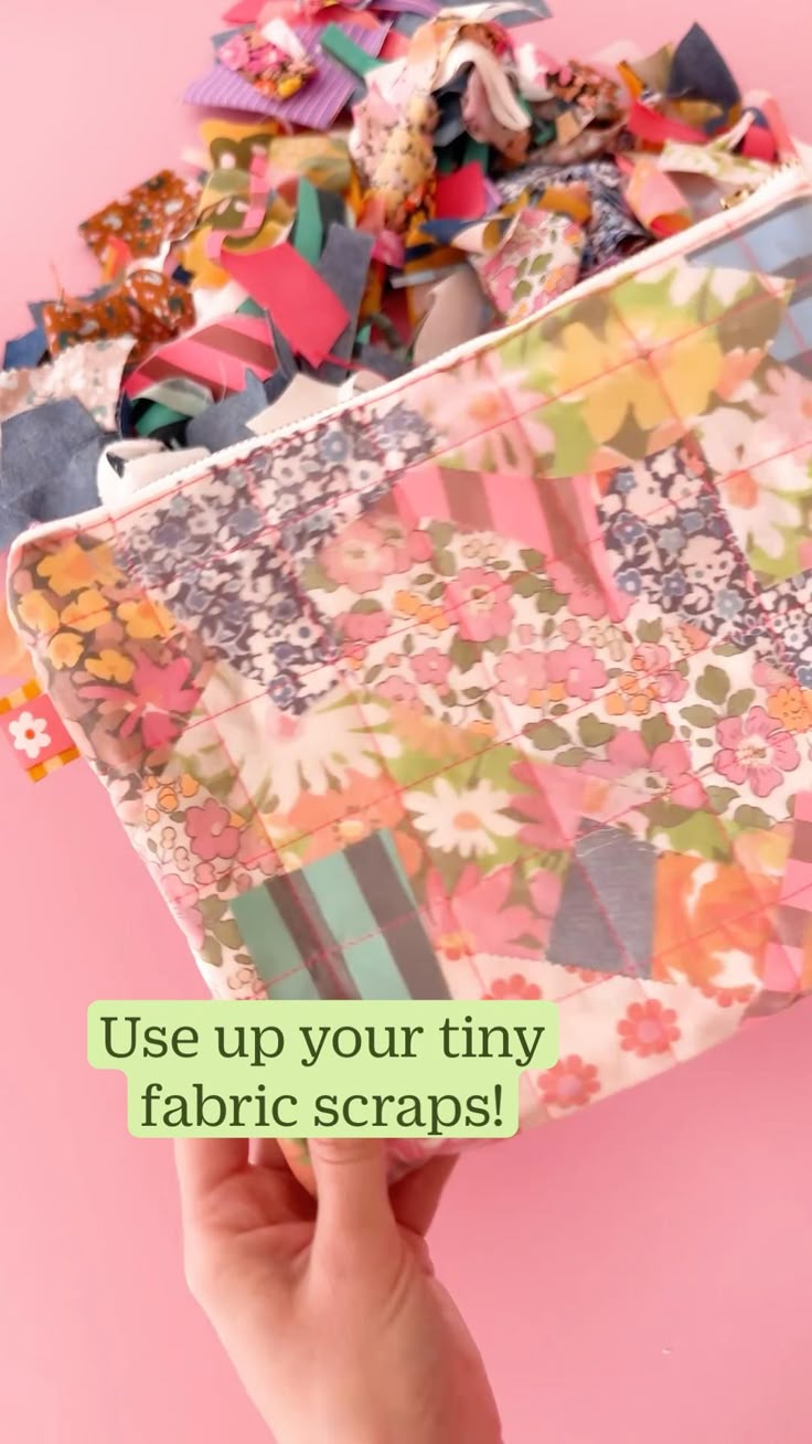 Learn how to use up tint fabric scraps and turn them into be