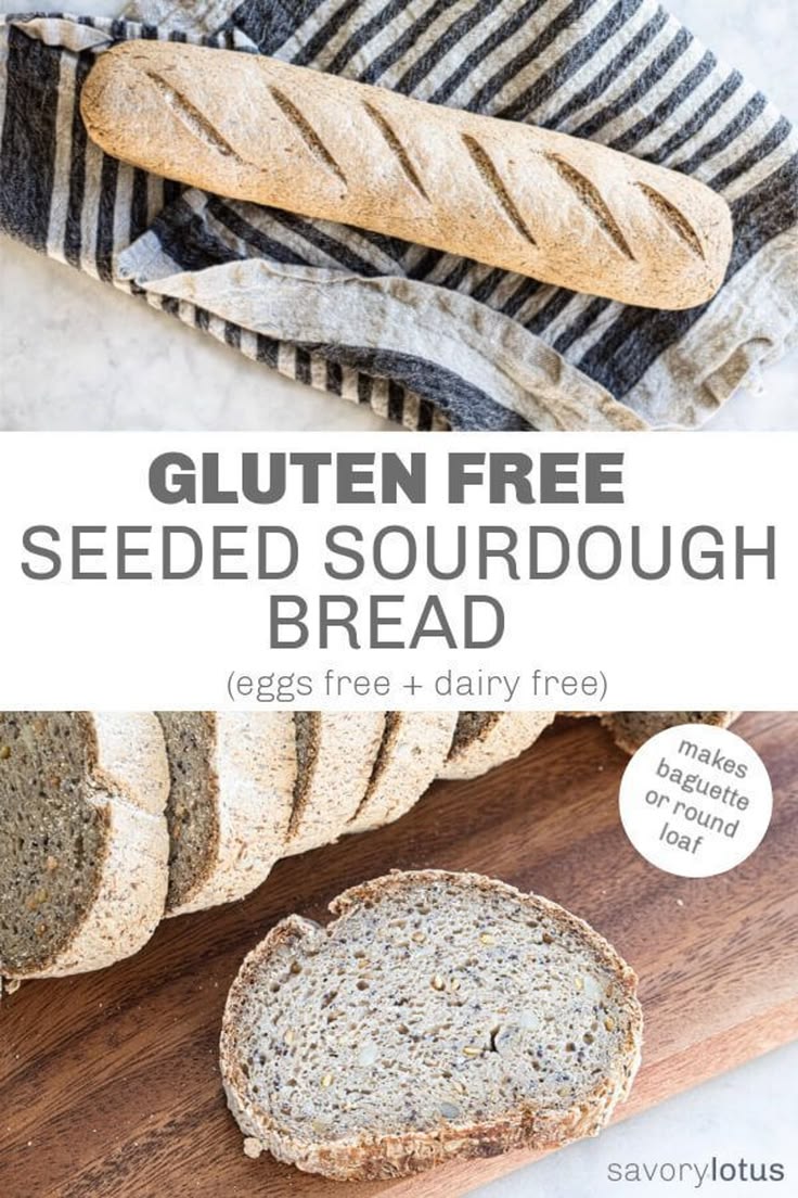 Make delicious gluten free seeded sourdough bread at home. A