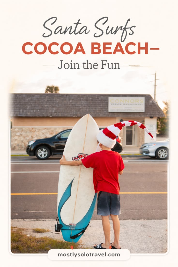 Surfing Santas is always a good way to kick off Christmas Ev