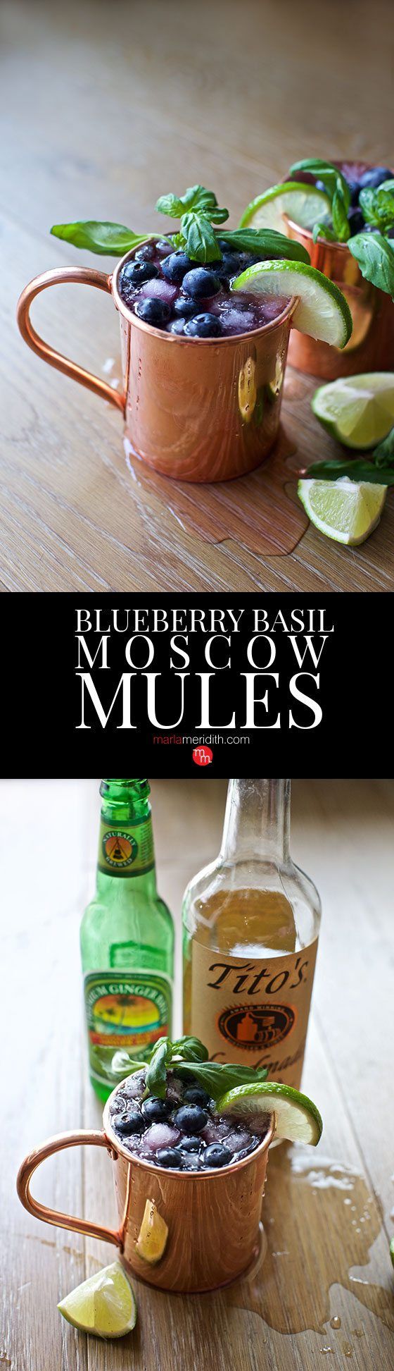 Celebrate summer with these BLUEBERRY BASIL MOSCOW MULE COCK