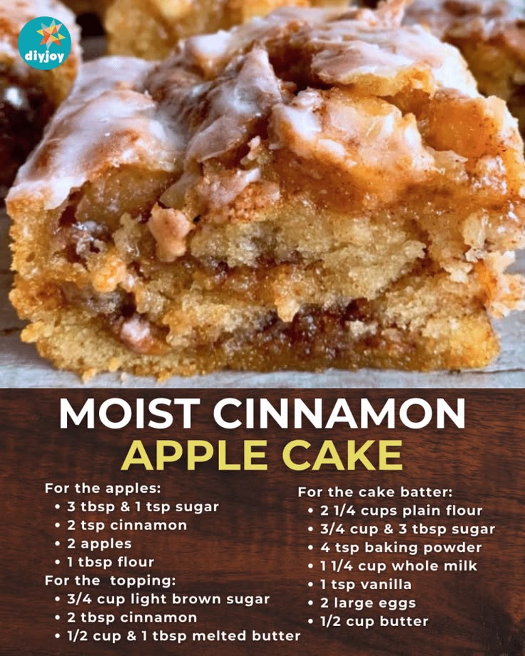 Moist Cinnamon Apple Cake