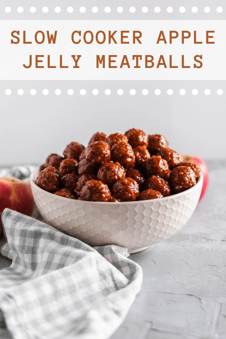 slow cooker apple jelly meatballs