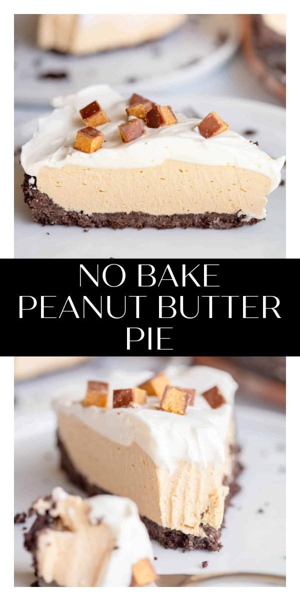 This No-Bake Peanut Butter Pie is a creamy, dreamy dessert t