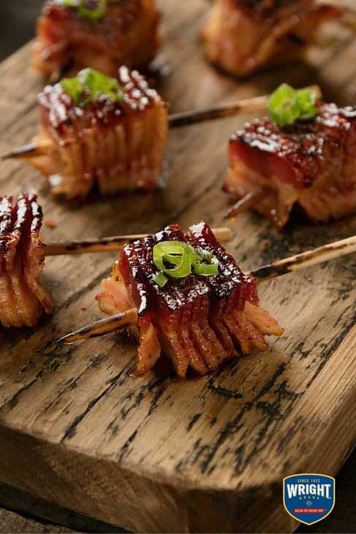 Steak-Cut Heritage Cured Bacon Lollipops @WrightBacon
