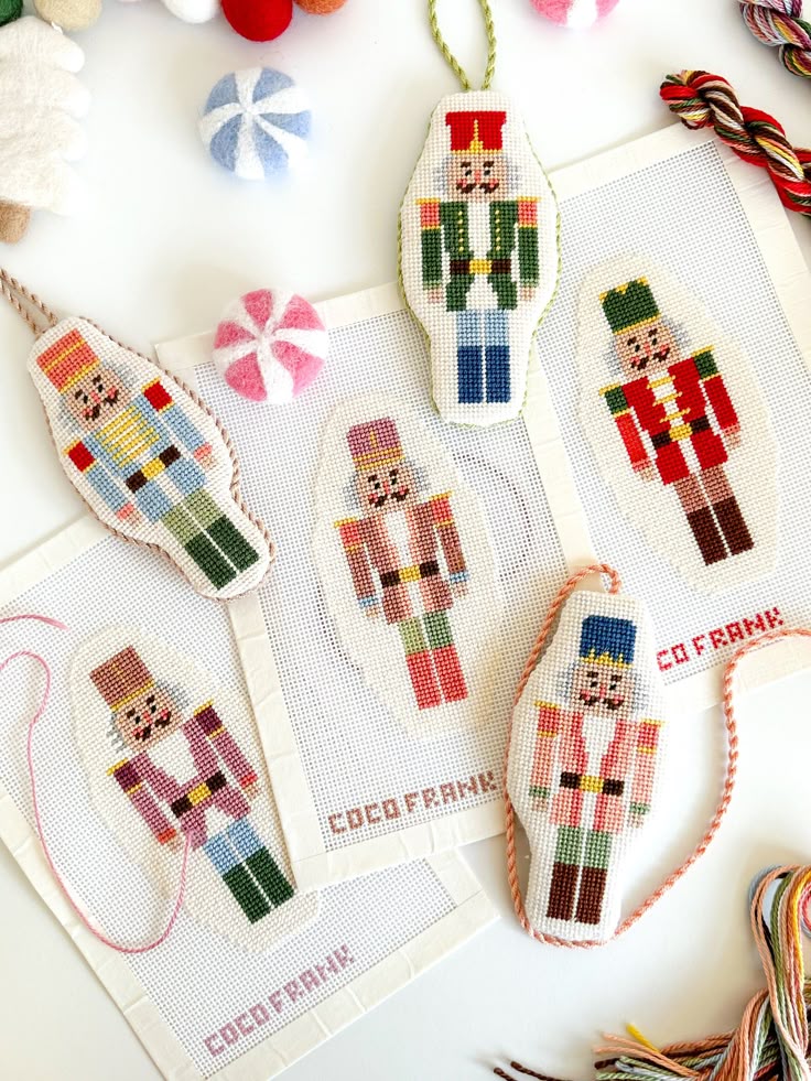 Tan Nutcracker Needlepoint Canvas Kit – Coco Frank Studio