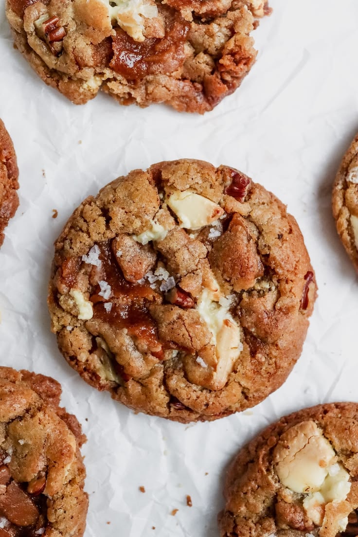 Chai White Chocolate Toffee Cookies