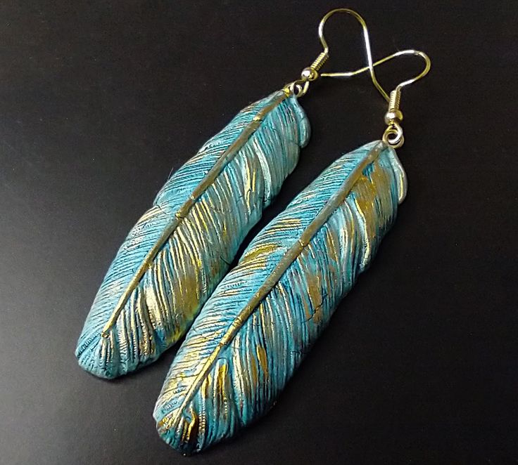 Unique handcrafted earrings, made exclusively from polymer c