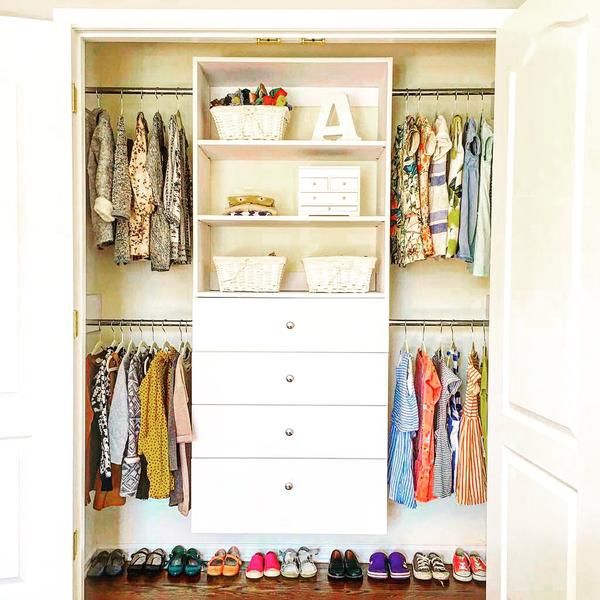 Kid's Closet with Drawers by Modular Closets