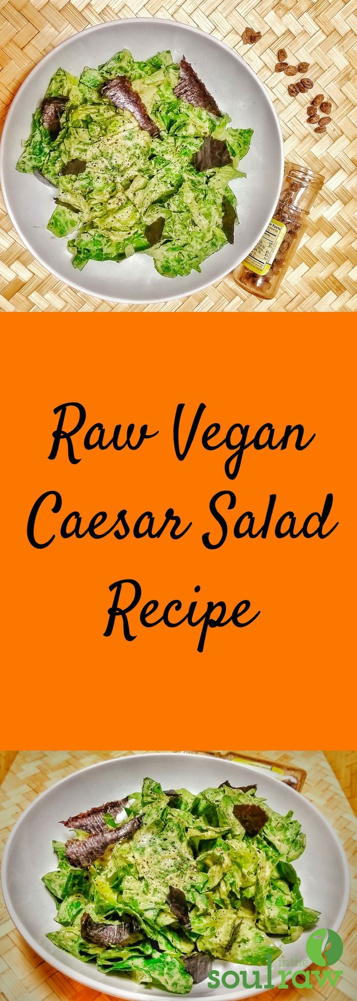 Raw Vegan Caesar Salad  dairy free Caesar salad recipe | veg