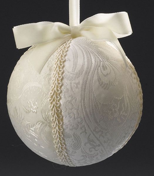 Creamy Fabric Ornament