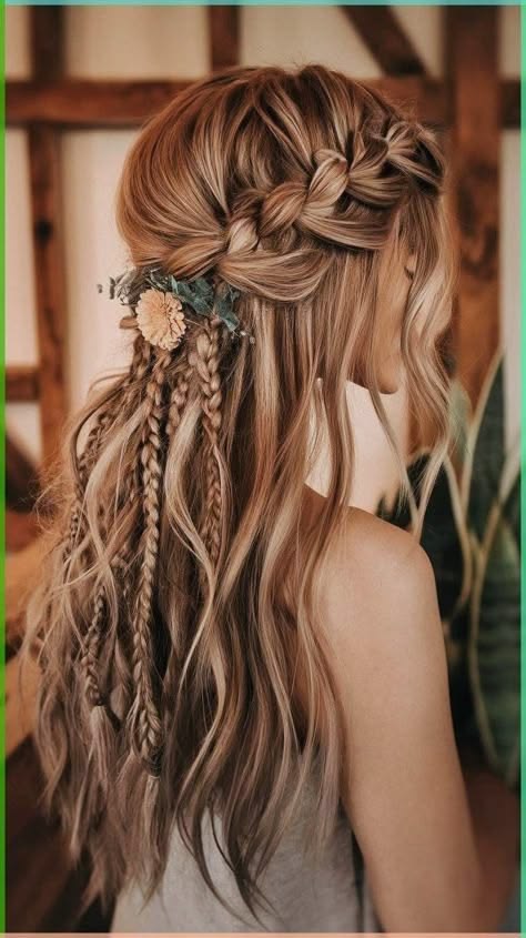 20 boho braided wedding hairstyle ideas - Blush and Aisle