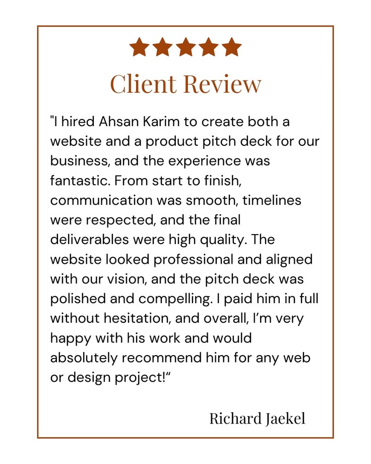 Another happy client! ⭐
Grateful for the trust and the amazi