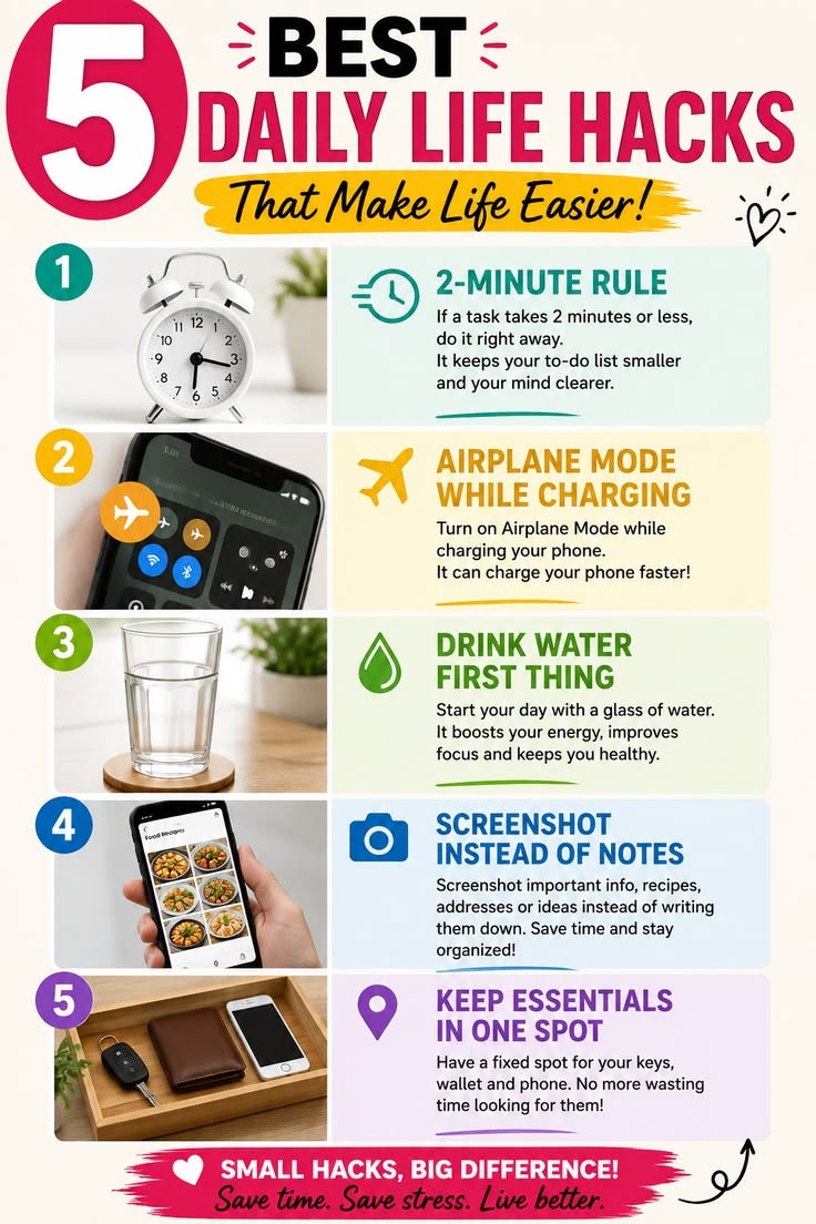 Make your daily routine easier with these simple and practic