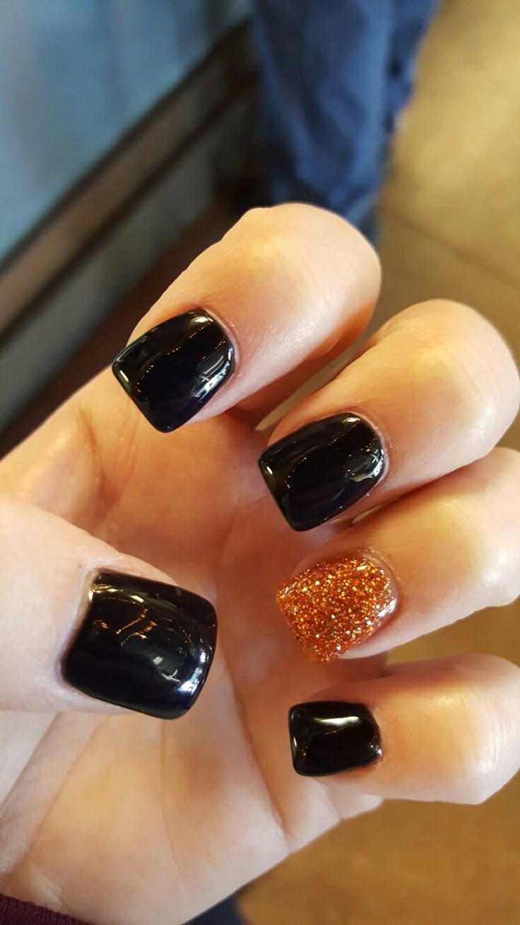 Fall, thanksgiving, halloween nails
