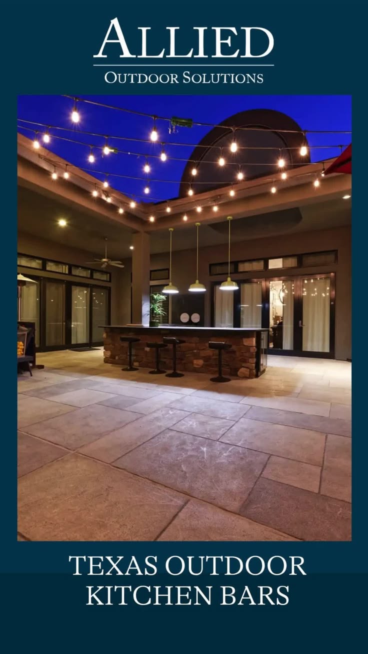 Texas Outdoor Kitchen Bars That Make Your Neighbors Say Wow 