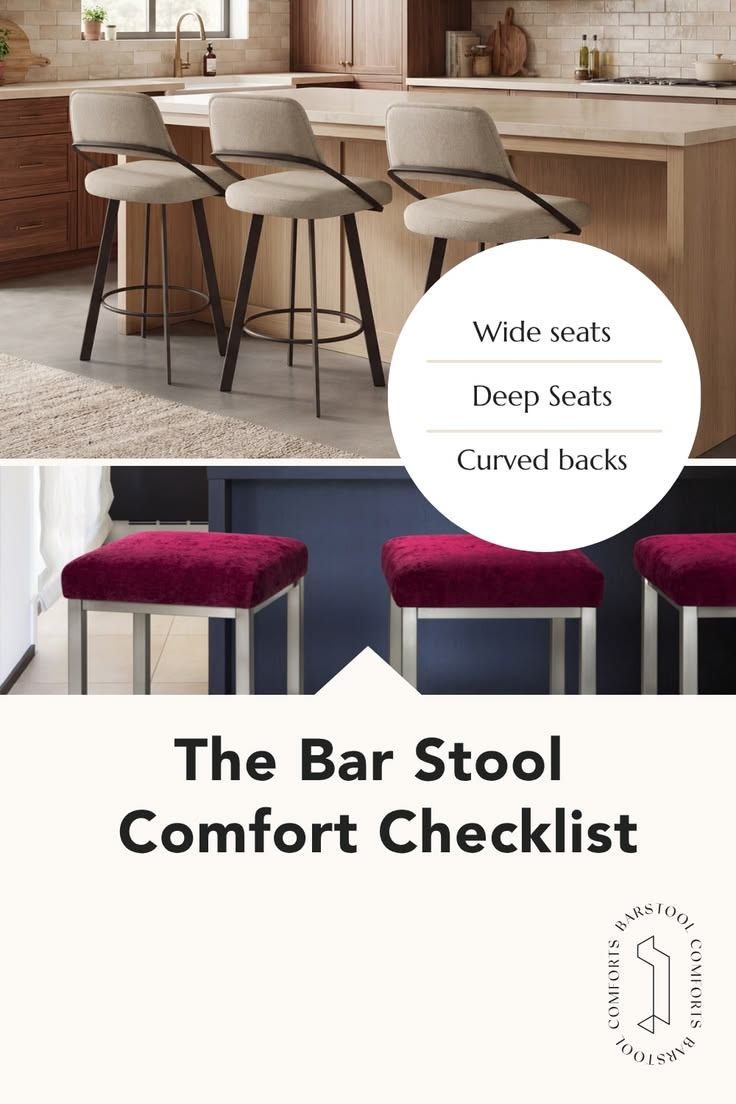 Wondering what makes a bar stool comfortable? Use this bar s