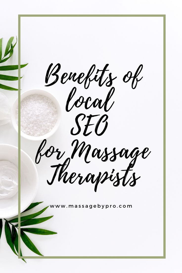 If you have a local massage therapy practice local SEO is an
