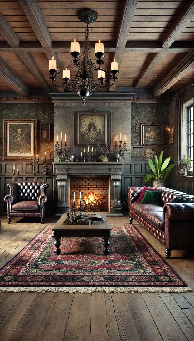 Step into a timeless blend of rustic charm and gothic sophis