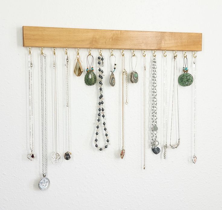 Minimalist Jewelry Organizer Wall Mounted Necklace Display t