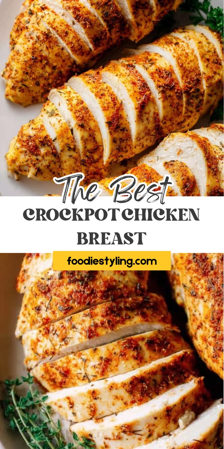 Get your Crockpot Chicken Breast recipe ready for simple wee